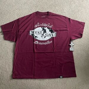 Worldwide Domination Burgundy Tee